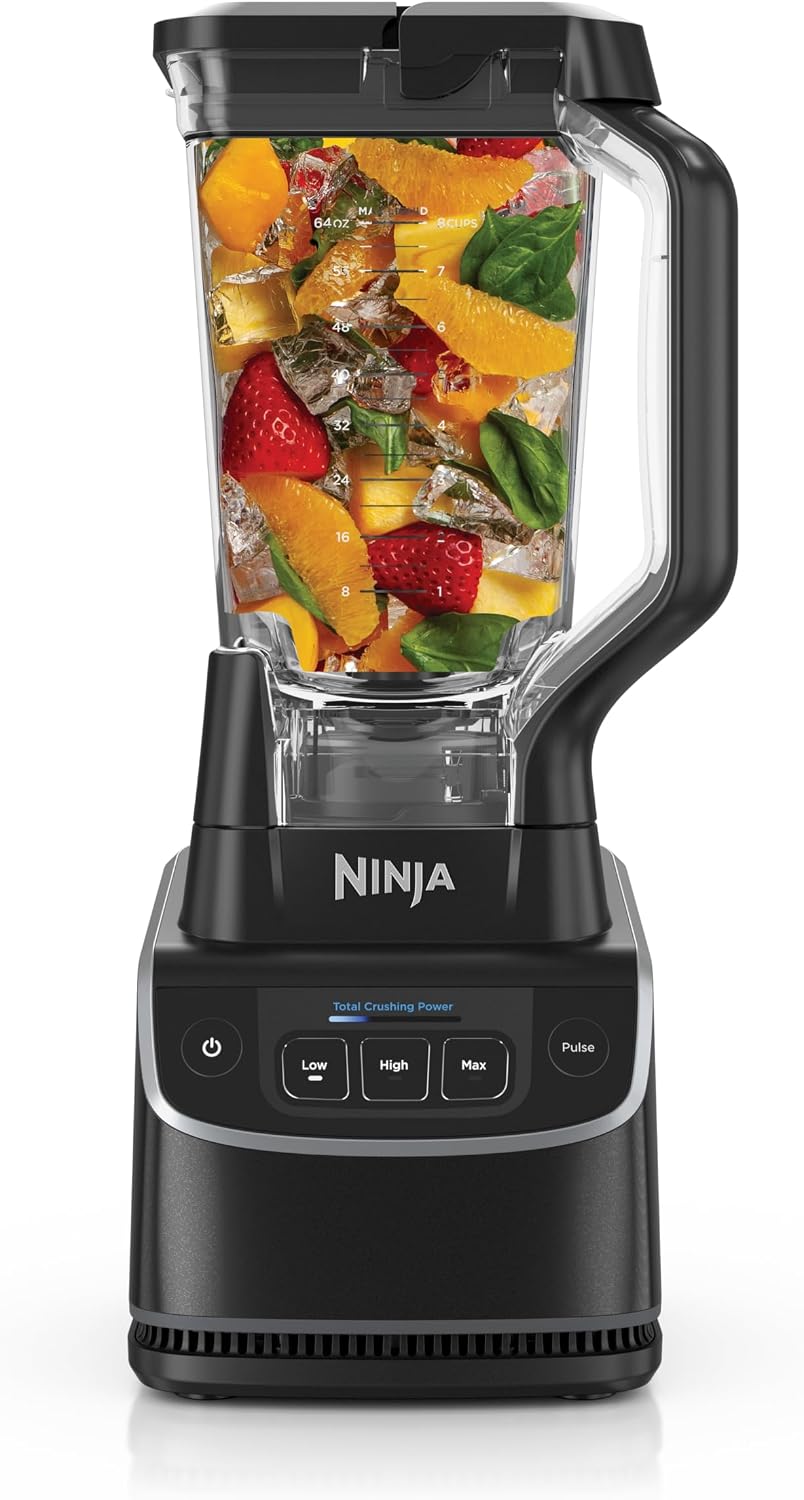 Ninja UltraCrush Professional Blender, 1000W, 72oz Pitcher, 3 Speeds, BP201 | 1000W Total Crushing blades power through ice & fruit. XL 72-oz pitcher, 3 manual speeds plus pulse. Dishwasher safe.